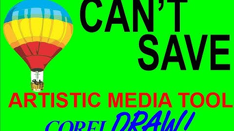 CorelDraw Tips & Tricks NO save Button with the Artistic Media Tool