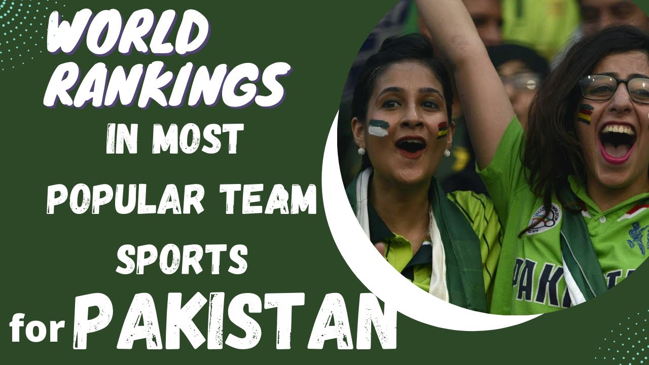 Top 10 most popular TEAM SPORTS | World Rankings for PAKISTAN | APRIL | 2022
