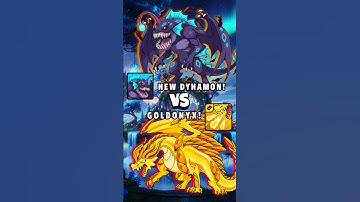 Anglobine Vampyzor VS Goldonyx Battle in dynamons world 🔥 #dynamonsworld #shorts #pokemon #trending