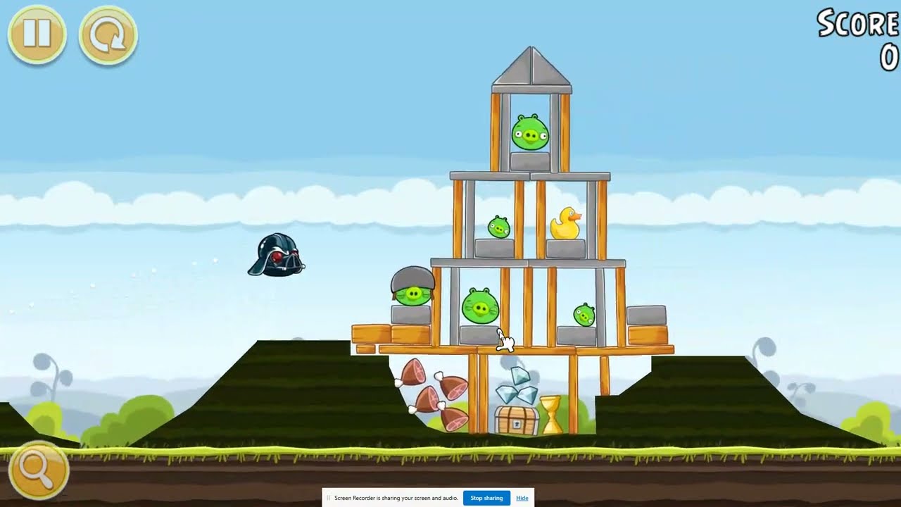 Angry Birds Classic: Unlimited Birds and Darth Vader Mod by Anmol Rajpurohit Gameplay