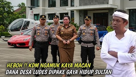 Kang Dedi Mulyadi Ngamuk Sikat Bu kades dana desa ludes pake beli helikopter borong mobil mewah