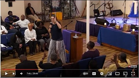 Rachael Keefe preaching at City of Refuge UCC Mond...