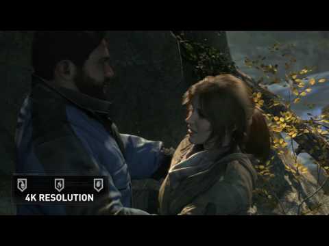 RISE OF THE TOMB RAIDER Playstation 4 Pro 4K - ROTTR PS4 TechVideo Online 4k