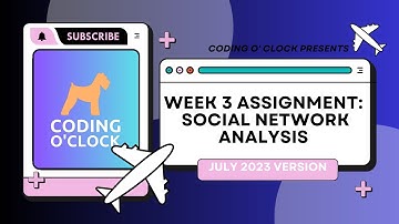 NPTEL Week 3 Assignment:  Social Network Analysis  July 2023.