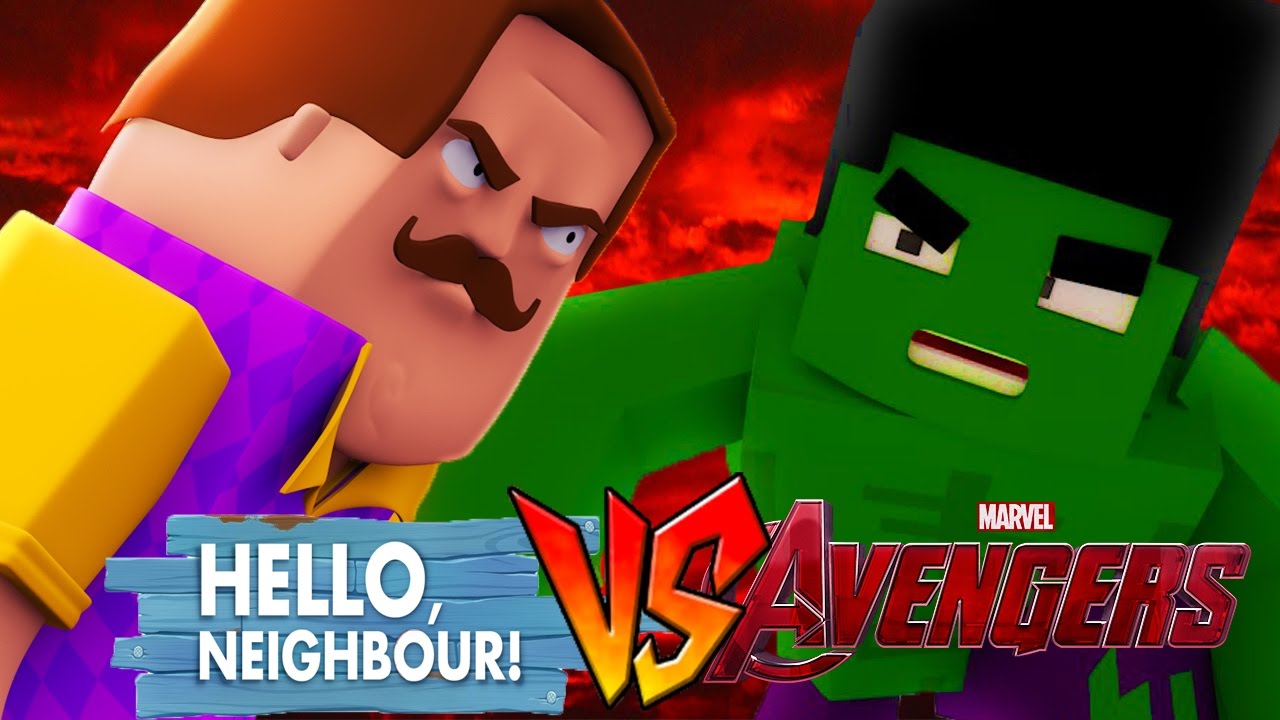 ПРИВЕТ СОСЕД ПРОТИВ МСТИТЕЛЕЙ — Minecraft Challenge