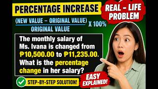 Percentage Increase in Salary | Real-Life Percentage Problems Solved Step by Step #reallife