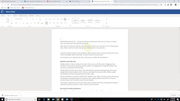 Annotating in Word