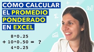 Como calcular el promedio ponderado en Excel