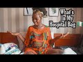 What's In My Hospital Bag Nigeria| First Time Mum Delivery Requirement