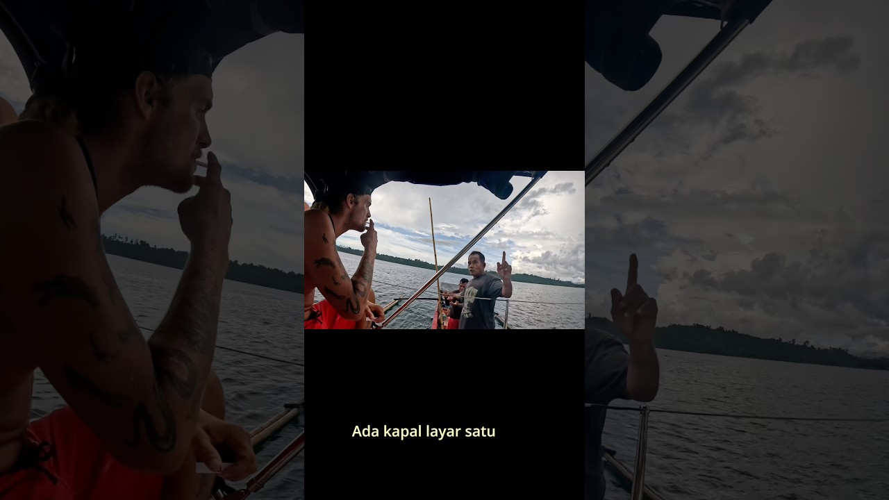 ⁣Helping local fishermen in remote Indonesia 🎣❤️ Full adventure on our channel! ⛵️ #fishing #fish