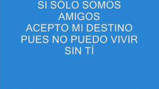 Solo amigos - letra