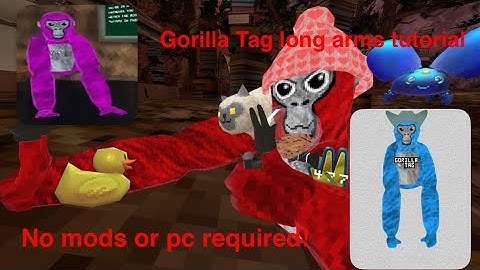 Gorilla Tag long arms tutorial (no mods, pc, or sticks)
