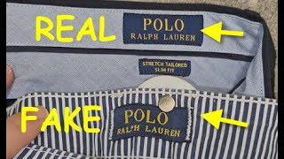 Ralph Lauren Polo pants real vs fake. How to spot fake Ralph Lauren Polo trousers