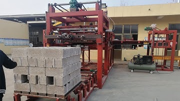automatic concrete hollow block stacking machine, block cubing machine block and pallet seperator