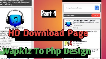 Wapkiz Website Full Php Style Pro Design Course || Part 1 || Web Tech GyaN
