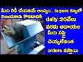 New business ideas in telugu Latest business ideas in telugu Small manufacturing industry