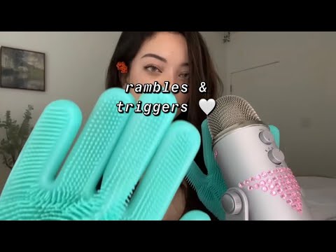 ASMR | Relaxing Rambles & Triggers ! ♡