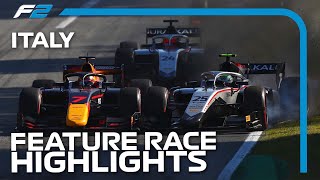 F2 Feature Race Highlights | 2020 Italian Grand Prix