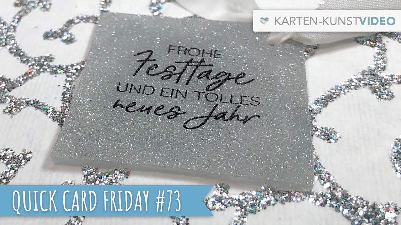 Karten-Kunst Quick Card Friday #73 – Schrumpffolie schrumpfen mit den Sizzix Shrink Plastic Tools
