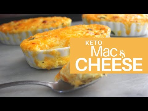 *KETO* Baked Mac & Cheese | Low Carb, High Fat | Cauliflower 