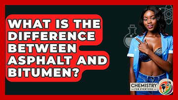 What Is The Difference Between Asphalt And Bitumen? - Chemistry For Everyone