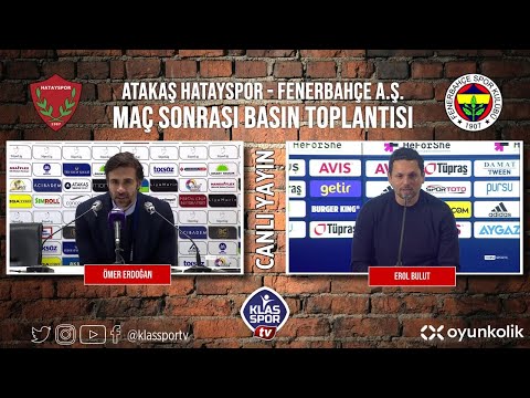 Hatayspor - Fenerbahçe Basın Toplantısı ᴴᴰ (CANLI)