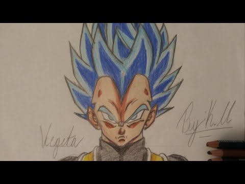 How To Draw Vegeta Super Saiyan Blue Evolution Myhiton