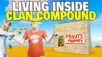 I Built a Solo Base Inside my Friends Clan Compound and Lived There for a Week - Rust