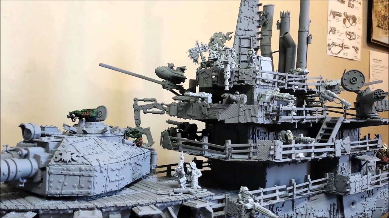 Warhammer 40k Ork Army Warship Ork Rule'all a sad good bye - YouTube