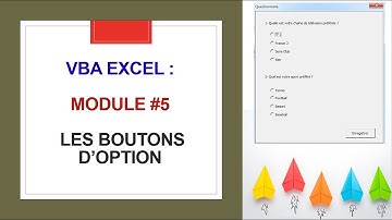 Excel VBA : Module #5 - Les boutons d