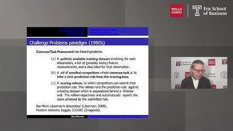 David Donoho, Stanford University - Session 2 - Wells Fargo Data Science Conference
