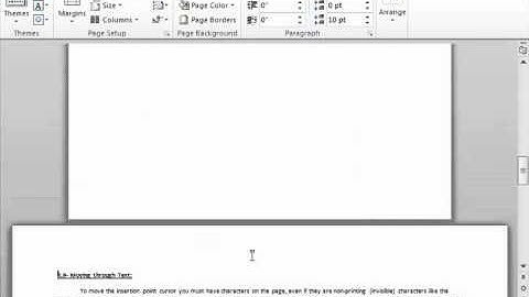 Word 2010 Tutorial Setting Page and Section Breaks Microsoft Training Lesson 7.1