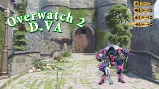 Overwatch 2 D.VA Game play eichenwalde map