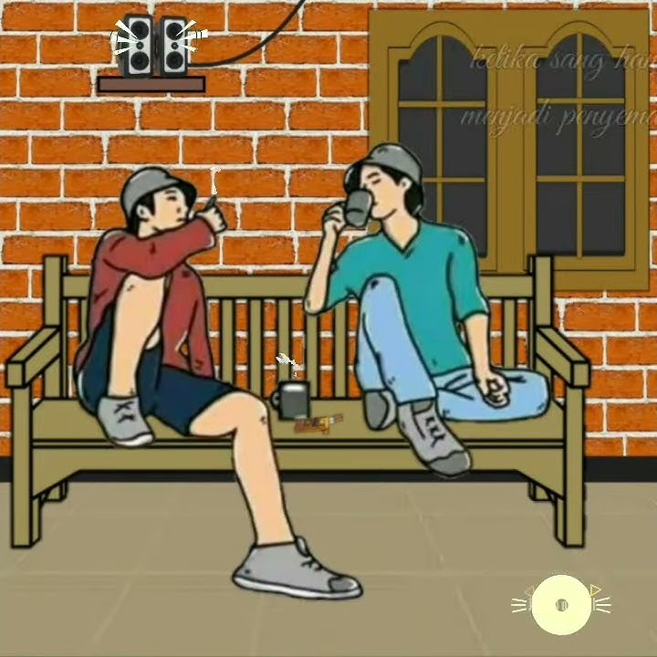 status wa animasi ngopi pagi || lagu Dj kopi hitam :)