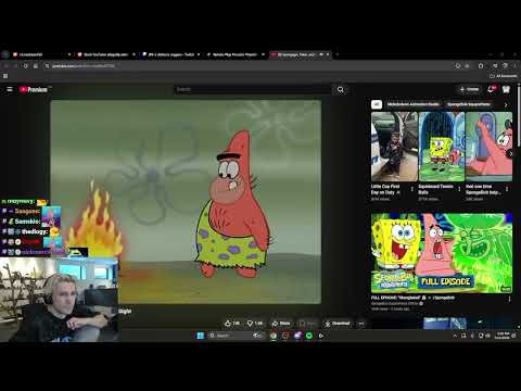 xQc Reacts to Spongebob Caveman Episode