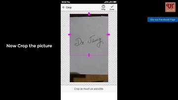 Make transparent signature using any smartphone very easily