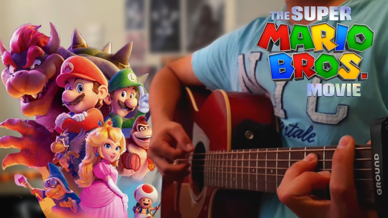 Peaches Bowser (Jack Black) The Super Mario Bros. Movie Guitar