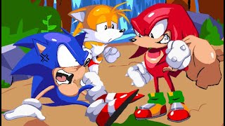 Sonic & Tails Vs Knuckles - Lock-On (Friday Night Funkin)