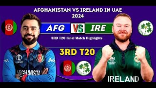 3rd T20 final full Match AFG VS Ireland