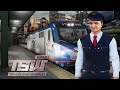 Мэддисон водит Нью-Йоркскую электричку в игре Train Sim World