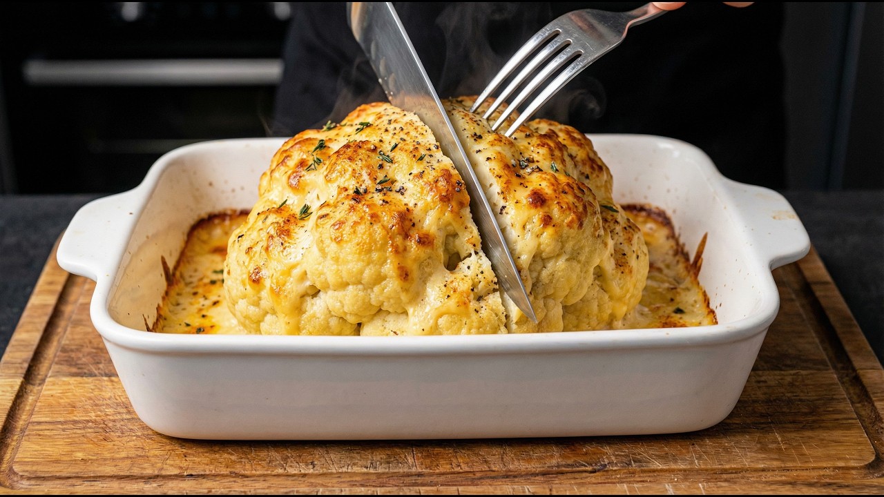 Niemand wird es glauben! Ein einfaches und unkompliziertes Rezept für Blumenkohl mit Käsesauce.