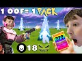 1 FORTNITE KILL= 1 POKEMON PACK (Beasty Shawn Gameplay Challenge)