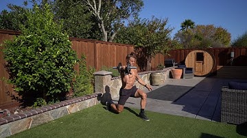 Single Arm Dumbbell Rack Split Squat