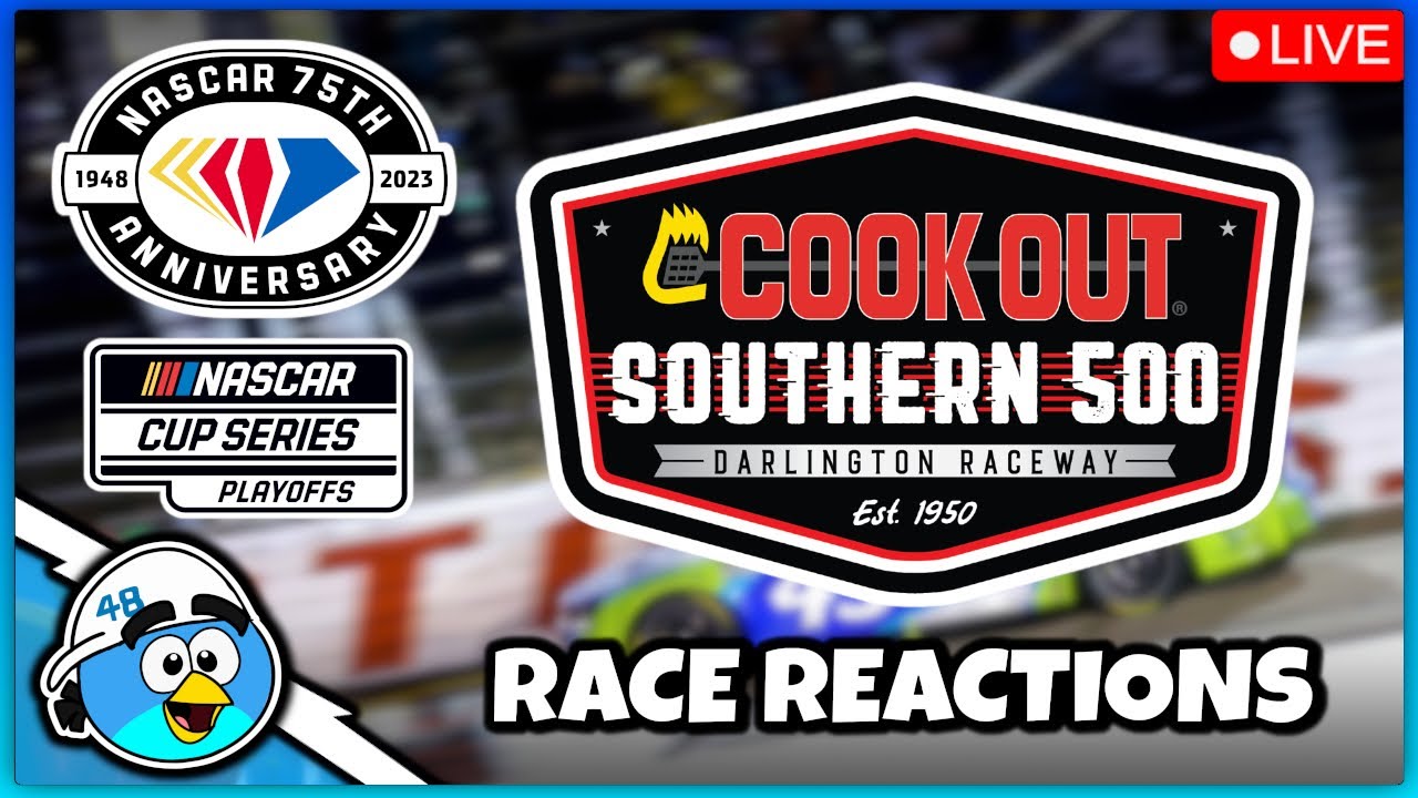 2023 NASCAR Cup Series Cook Out Southern 500 LIVE Race Reaction! 🔴