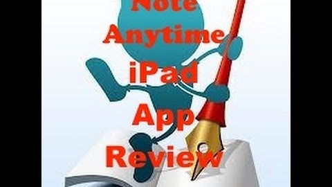 Note Anytime iPad App Review: Not Just Another Simple Note Taking Application