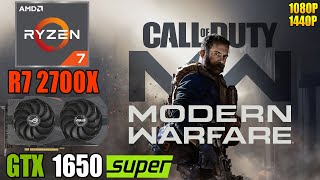 Call of Duty Modern Warfare : GTX 1650 SUPER + R7 2700X | 1080P & 1440P | High & Low Settings