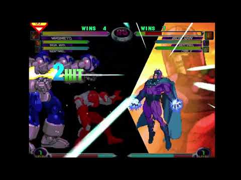 MvC2: Kest - Magneto 2x Crossup Unmashable 100% Sequence .:4.1.22:.