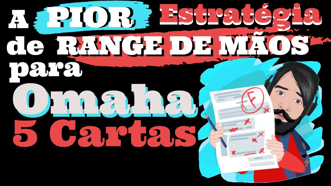 A PIOR Estratégia de RANGE DE MÃOS para Omaha 5 Cartas (PLO5) 🤷🏻‍♂️🤦🏻‍♂️