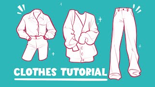 How to draw clothes. drawing tutorial.