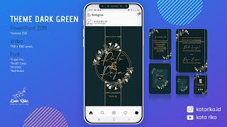 Template Undangan Pernikahan Digital Gratis / Wedding Invitation | Powerpoint | Theme Dark Green 21 screenshot 4